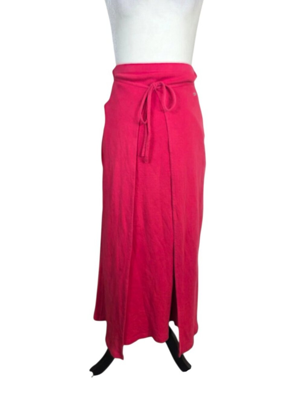 Sonia Rykiel Paris Red Wrap Maxi Skirt Size M Made in France